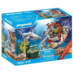 פליימוביל-playmobil חיפוש אוצרות עם צוללת 71860