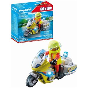 פליימוביל-playmobil אופנוע חילוץ והצלה 71205