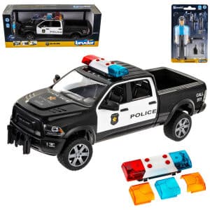 ג'יפ Ram 2500 Power Wagon משטרה + שוטר  ברודר bruder