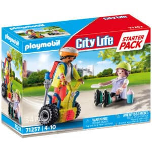 פליימוביל-playmobil איש הצלה ואיש על רולר 71257