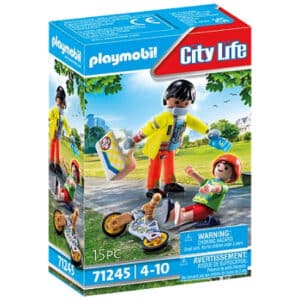 פליימוביל פראמדיק ומטופל 71245 playmobil
