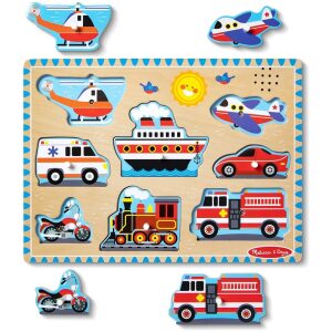 פאזל צלילים כלי תחבורה-Melissa & Doug